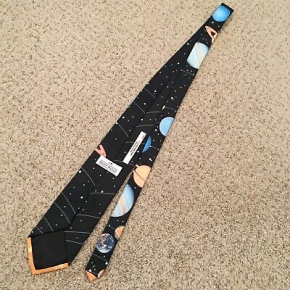 Solar System - Men's Ralph Marlin Tie Necktie - Picture 3 of 7